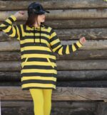 هودی زنانه مدل زنبوری