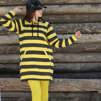 هودی زنانه مدل زنبوری